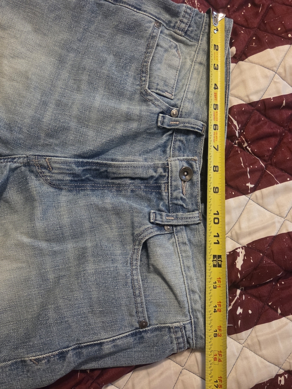 🛍​5/$25🛍Calvin Klein Jeans Classic Denim Shorts Size 6 Blue Faded Bermuda - Picture 6 of 7